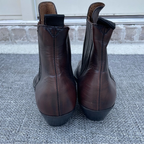 Karelus brown boots low heel - Picture 4 of 7